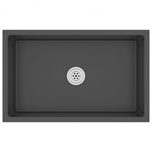 Lava-louça de cozinha artesanal aço inoxidável preto H