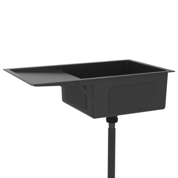 Lava-louça de cozinha artesanal aço inoxidável preto M 4