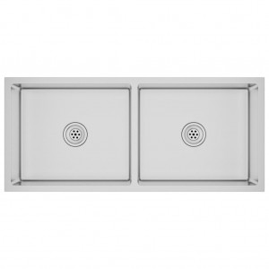 Lava-louça de cozinha artesanal aço inoxidável H