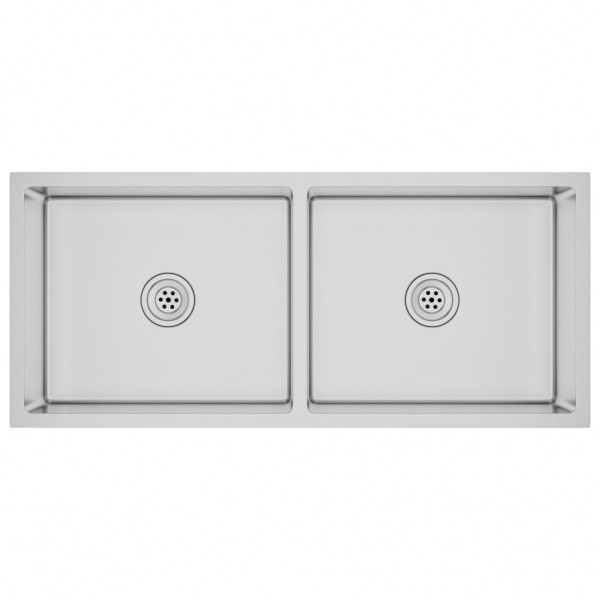 Fregadero de cocina hecho a mano acero inoxidable M 2