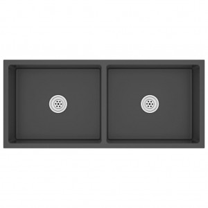 Lava-louça de cozinha artesanal aço inoxidável preto H