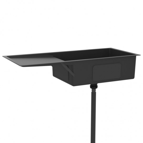 Lava-louça de cozinha artesanal aço inoxidável preto M 4