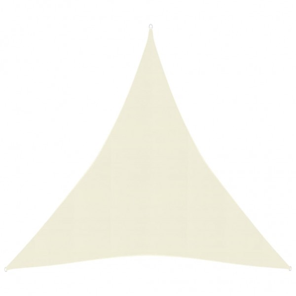 Toldo de vela HDPE color crema 160 g/m² 4x5x5 m D
