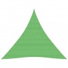 Toldo de vela HDPE verde claro 160 g/m² 4x4x4 m 1