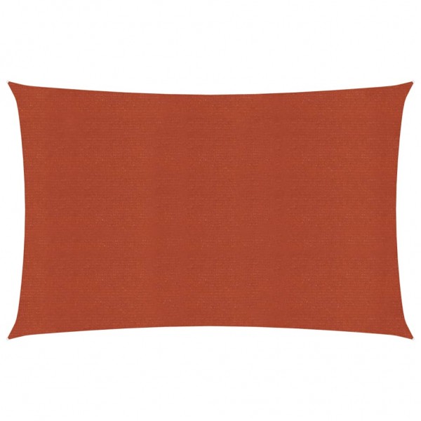 Toldo de vela HDPE terracota 160 g/m² 2x4.5 m D