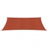 Toldo de vela HDPE terracota 160 g/m² 2x4.5 m 3