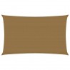 Toldo de vela HDPE gris taupe 160 g/m² 2x4.5 m 1