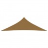 Toldo de vela HDPE gris taupe 160 g/m² 3.5x3.5x4.9 m 3
