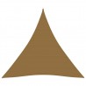 Toldo de vela HDPE gris taupe 160 g/m² 4x4x4 m 1