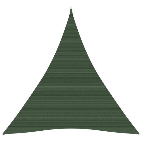 Toldo de vela HDPE verde oscuro 160 g/m² 4x5x5 m D