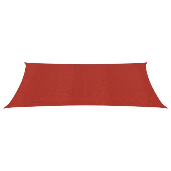 Para-sol estilo vela 160 g/m² 2x4 m PEAD vermelho M 3