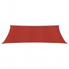 Toldo de vela HDPE rojo 160 g/m² 2x4 m 3