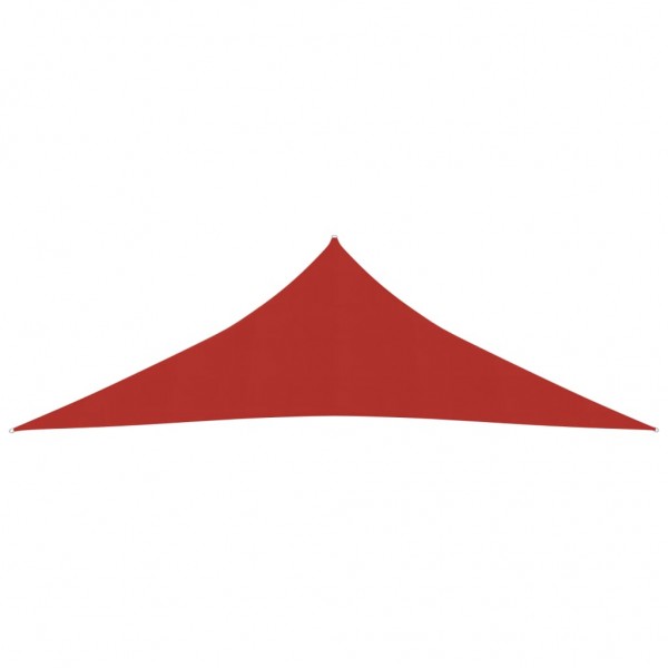 Toldo de vela HDPE rojo 160 g/m² 3.5x3.5x4.9 m M 3