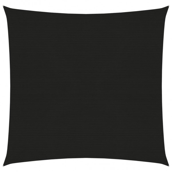 Toldo de vela HDPE negro 160 g/m² 2x2 m D