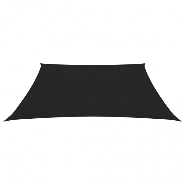 Toldo de vela HDPE negro 160 g/m² 2x2 m M 3