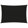 Toldo de vela HDPE negro 160 g/m² 2.5x4 m 1