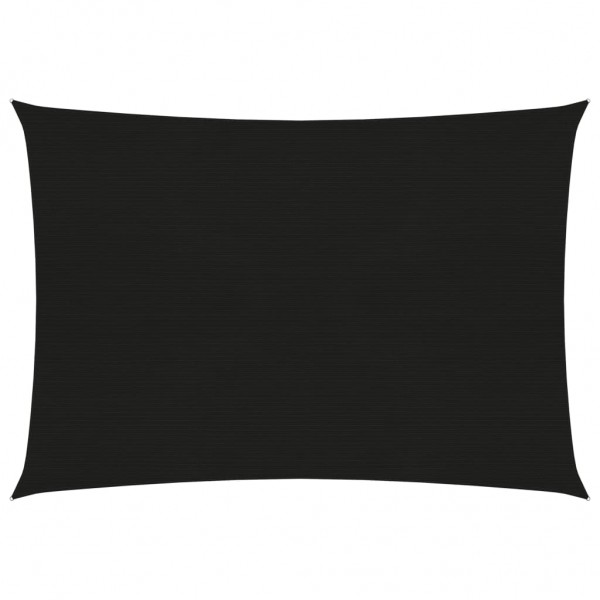 Toldo de vela HDPE negro 160 g/m² 3x4.5 m D