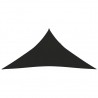 Toldo de vela HDPE negro 160 g/m² 3x3x3 m 1