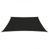 Toldo de vela HDPE negro 160 g/m² 3/4x2 m 3