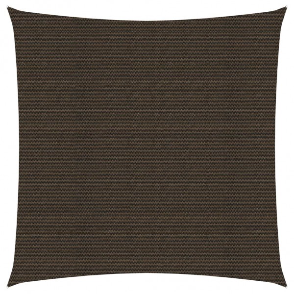 Toldo de vela HDPE marrón 160 g/m² 2x2 m D