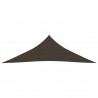 Toldo de vela HDPE marrón 160 g/m² 2.5x2.5x3.5 m 3