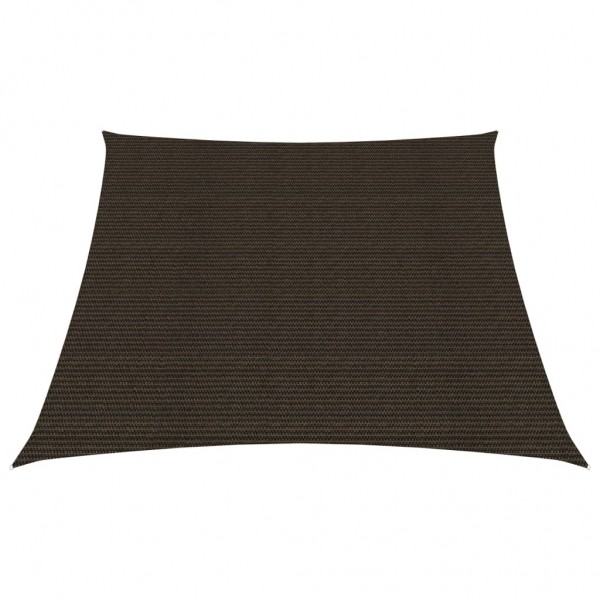 Toldo de vela HDPE marrón 160 g/m² 3/4x2 m D