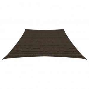 Para-sol estilo vela 160 g/m² 3/4x2 m PEAD castanho H