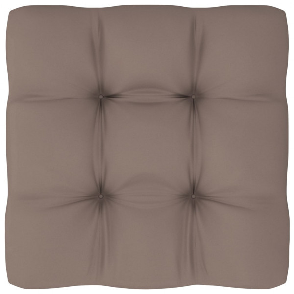 Cusco para sofá de paletes de tecido cinza taupe 70x70x12 cm M 2