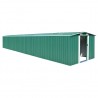 Abrigo de jardim 257x779x181 cm aço galvanizado verde 1