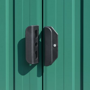 Cobertizo de jardín acero galvanizado verde 257x779x181 cm H