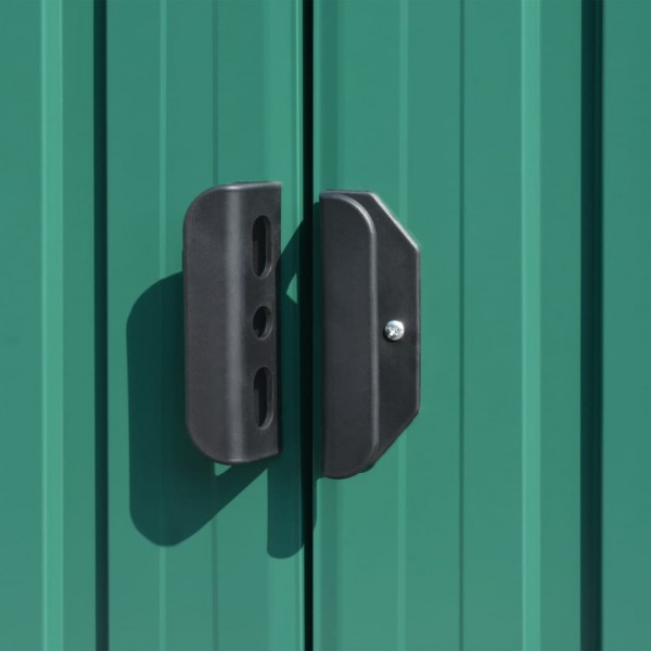 Cobertizo de jardín acero galvanizado verde 257x779x181 cm M 2