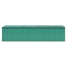 Cobertizo de jardín acero galvanizado verde 257x779x181 cm 5