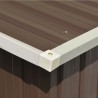 Abrigo de jardim 257x779x181 cm aço galvanizado castanho 4