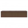 Abrigo de jardim 257x779x181 cm aço galvanizado castanho 5