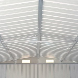 Abrigo de jardim 257x990x181 cm aço galvanizado verde H