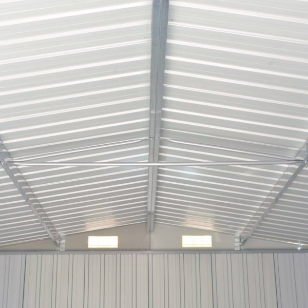 Abrigo de jardim 257x990x181 cm aço galvanizado verde M 2