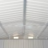 Cobertizo de jardín acero galvanizado gris 257x779x181 cm 2