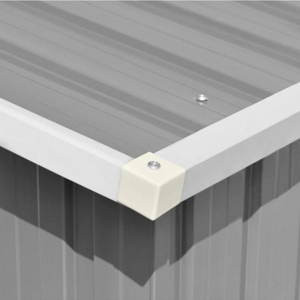 Cobertizo de jardín acero galvanizado gris 257x779x181 cm M 3