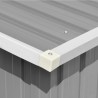 Abrigo de jardim 257x779x181 cm aço galvanizado cinzento 3