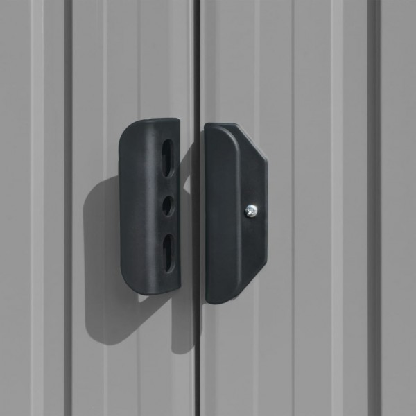 Cobertizo de jardín acero galvanizado gris 257x779x181 cm M 4