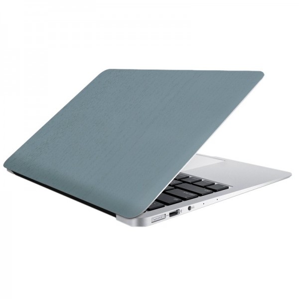 Protector Vinilo Trasero Colorful Devia Portátil 15 pulg Madera Turquesa D