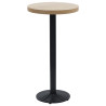 Pata de mesa de bistró hierro fundido negro Ø43x107 cm 2