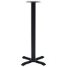 Pata de mesa de bistró hierro fundido negro 56x56x107 cm 3