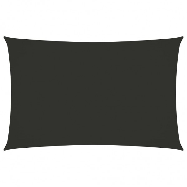 Toldo de vela rectangular tela oxford gris antracita 3.5x5 m D