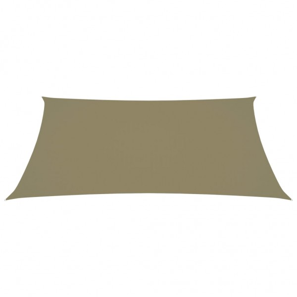 Toldo de vela rectangular tela oxford beige 6x7 m M 3