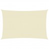 Toldo de vela rectangular de tela oxford color crema 2x5 m 1