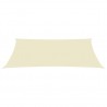 Toldo de vela rectangular de tela oxford color crema 2x5 m 3