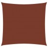 Toldo de vela cuadrado de tela oxford terracota 6x6 m 1