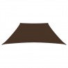 Para-sol estilo vela tecido oxford trapézio 2/4x3 m castanho 3