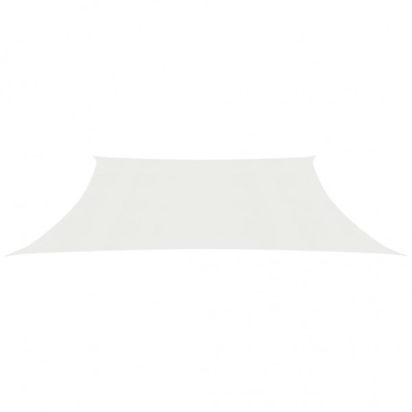 Para-sol estilo vela 160 g/m² 3/4x3 m PEAD branco M 3